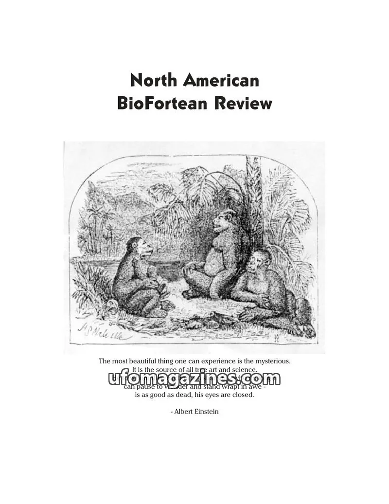 Cover of North American BioFortean Review issue 1: North American BioFortean Review