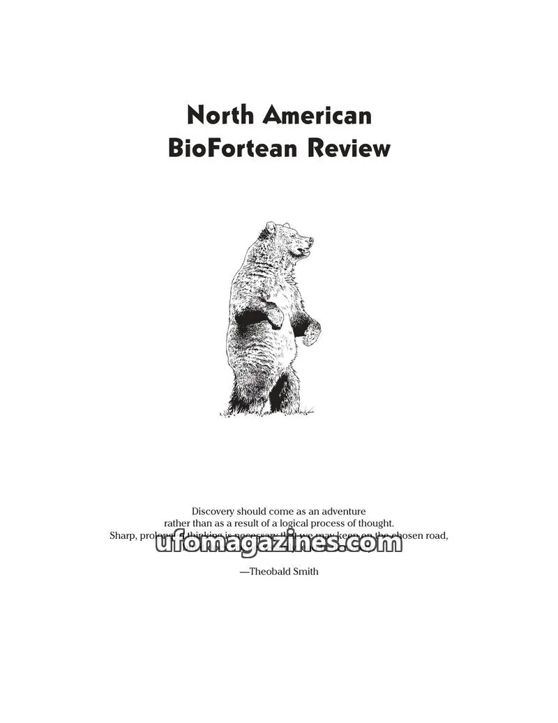 Cover of North American BioFortean Review issue 2: North American BioFortean Review