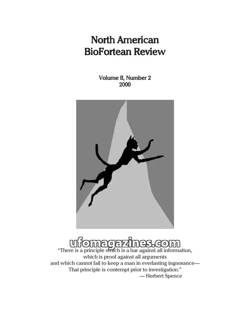 Cover of North American BioFortean Review issue 2: North American BioFortean Review