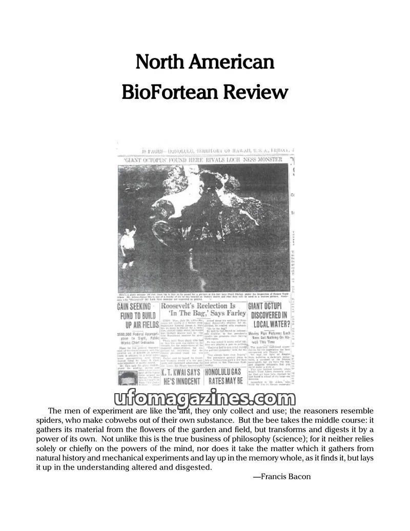 Cover of North American BioFortean Review issue 5: North American BioFortean Review