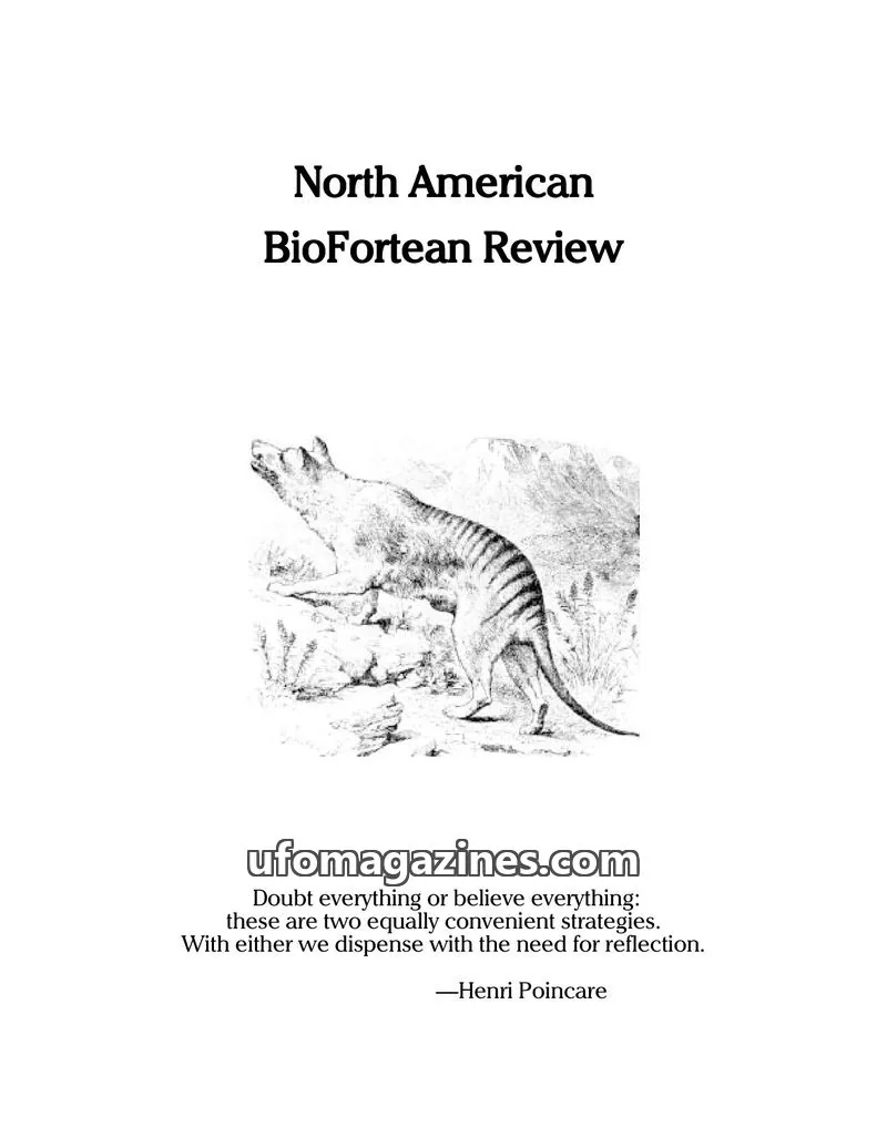 Cover of North American BioFortean Review issue 7: North American BioFortean Review