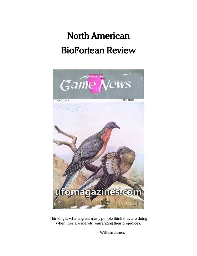 Cover of North American BioFortean Review issue #9: North American BioFortean Review