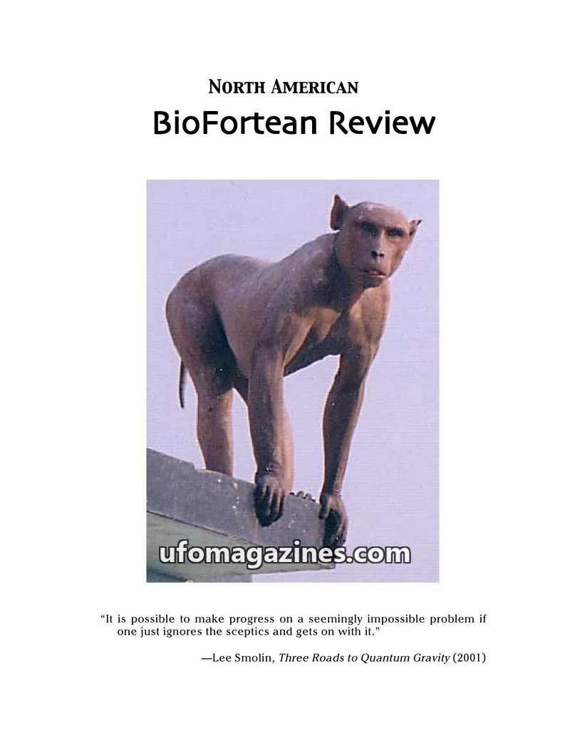 Cover of North American BioFortean Review issue 14: North American BioFortean Review