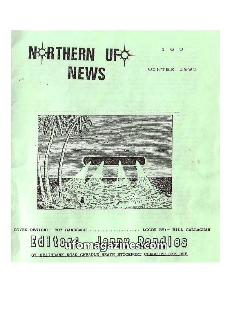 Cover of Northern UFO News (Jenny Randles) issue 163: NORTHERN UFO NEWS