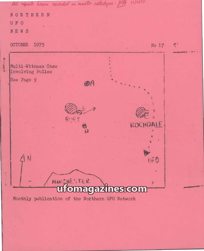 Cover of Northern UFO Network issue 17: NORTHERN UFO NEWS