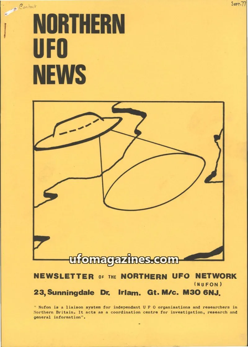 Cover of NORTHERN UFO NETWORK (NUFON) issue 40: NORTHERN UFO NEWS