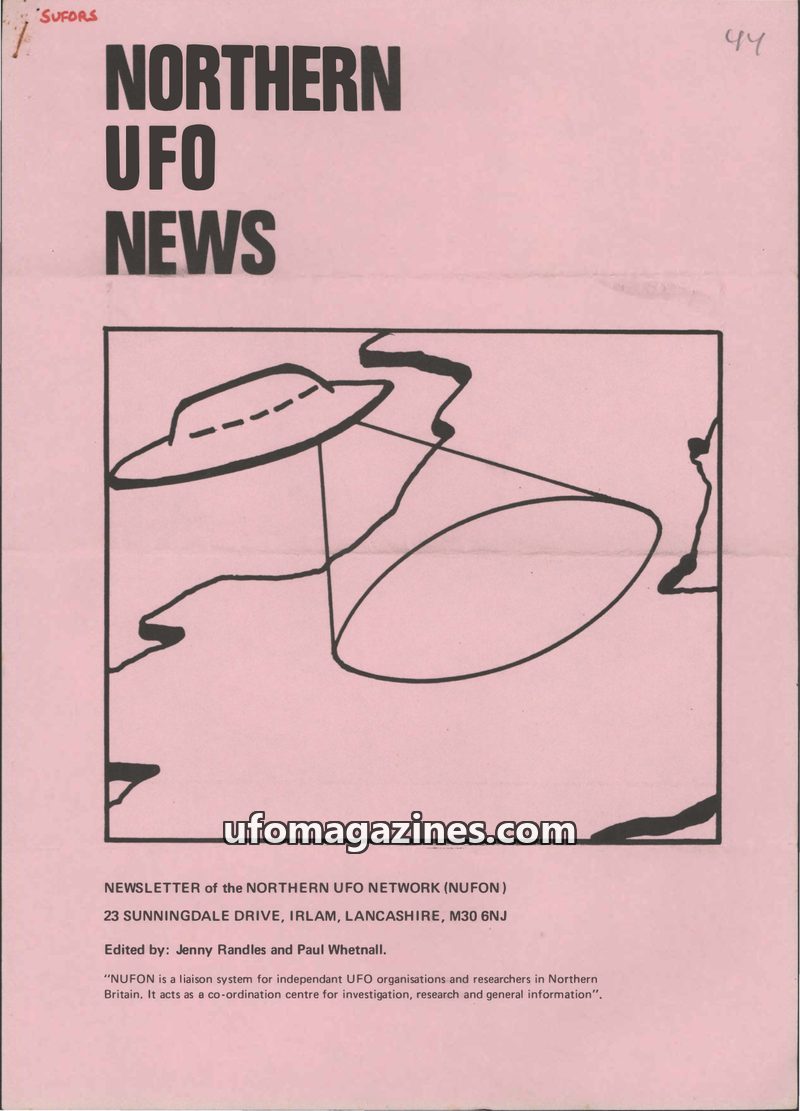 Cover of Northern UFO News - No 44