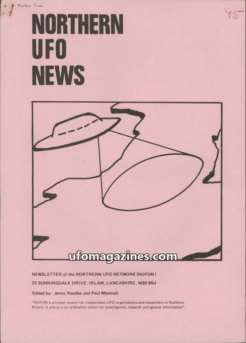 Cover of Northern UFO News - No 45