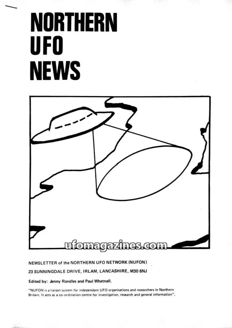 Cover of NORTHERN UFO NETWORK (NUFON) issue 48: NORTHERN UFO NEWS