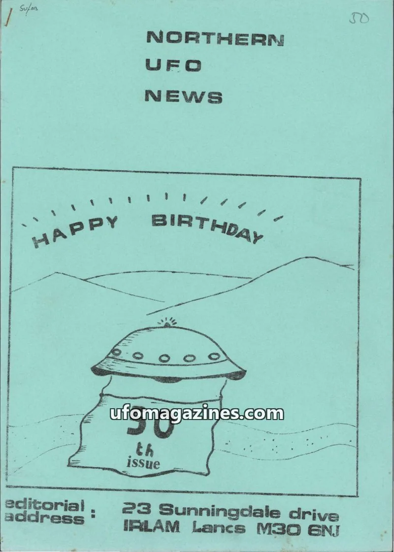 Cover of NUFON issue 50: NORTHERN UFO NEWS