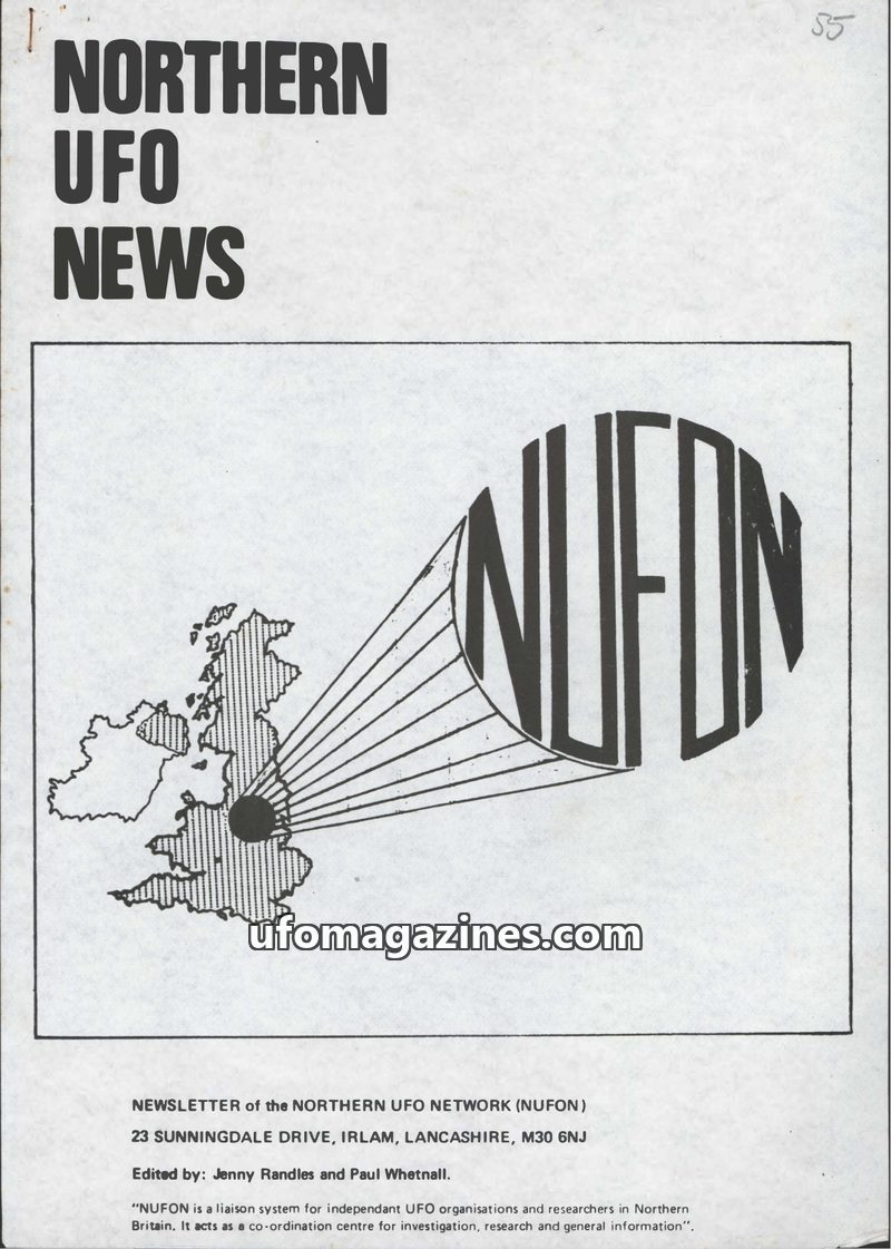 Cover of Northern UFO News - No 55