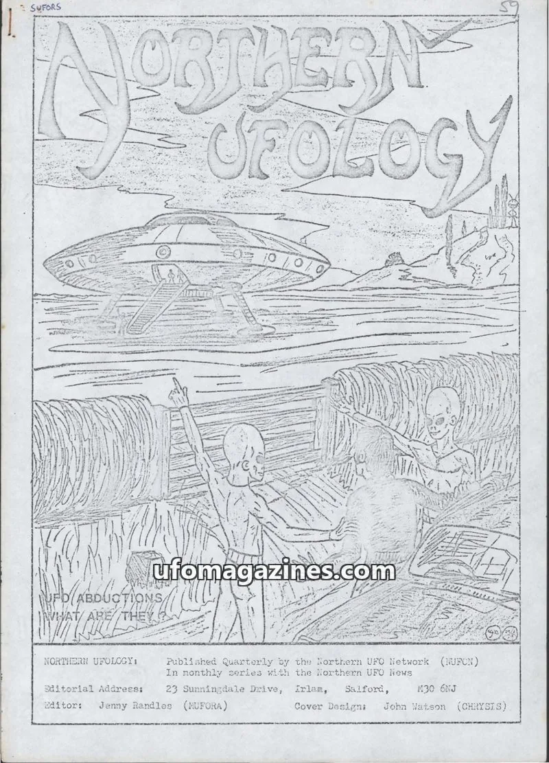 Cover of Northern UFO Network (NUFON) issue 59: NORTHERN UFOLOGY