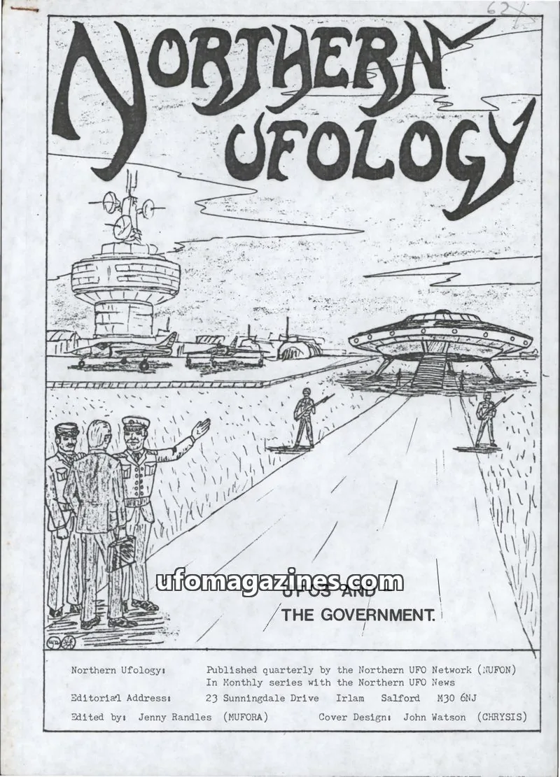 Cover of Northern UFO Network (NUFON) issue 62: NORTHERN UFOLOGY