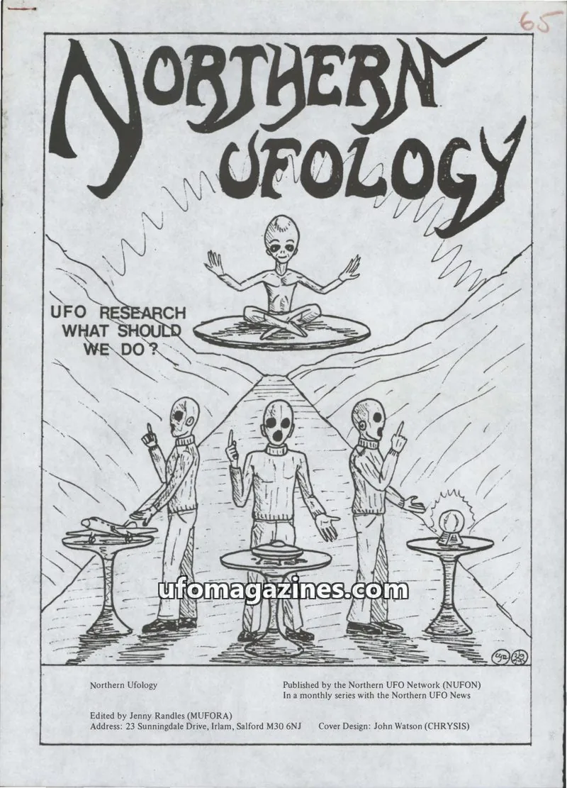Cover of Northern UFO Network (NUFON) issue 65: NORTHERN UFOLOGY