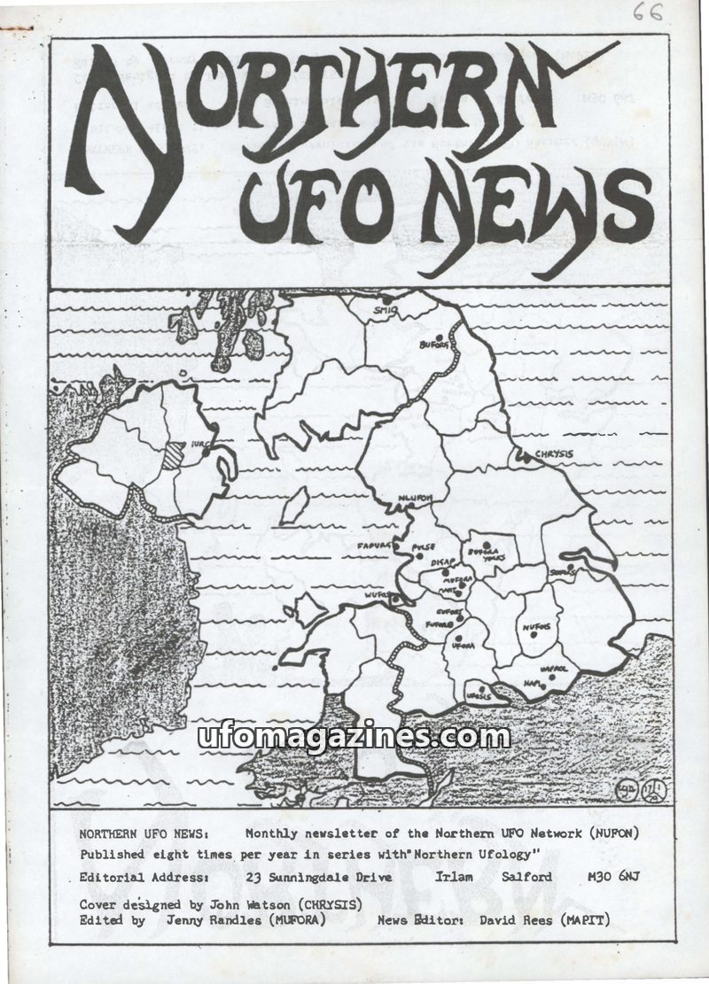 Cover of Northern UFO News - No 66