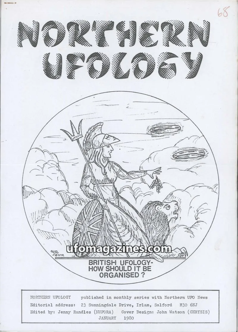 Cover of Northern UFO News (Jenny Randles) issue 68: NORTHERN UFOLOGY