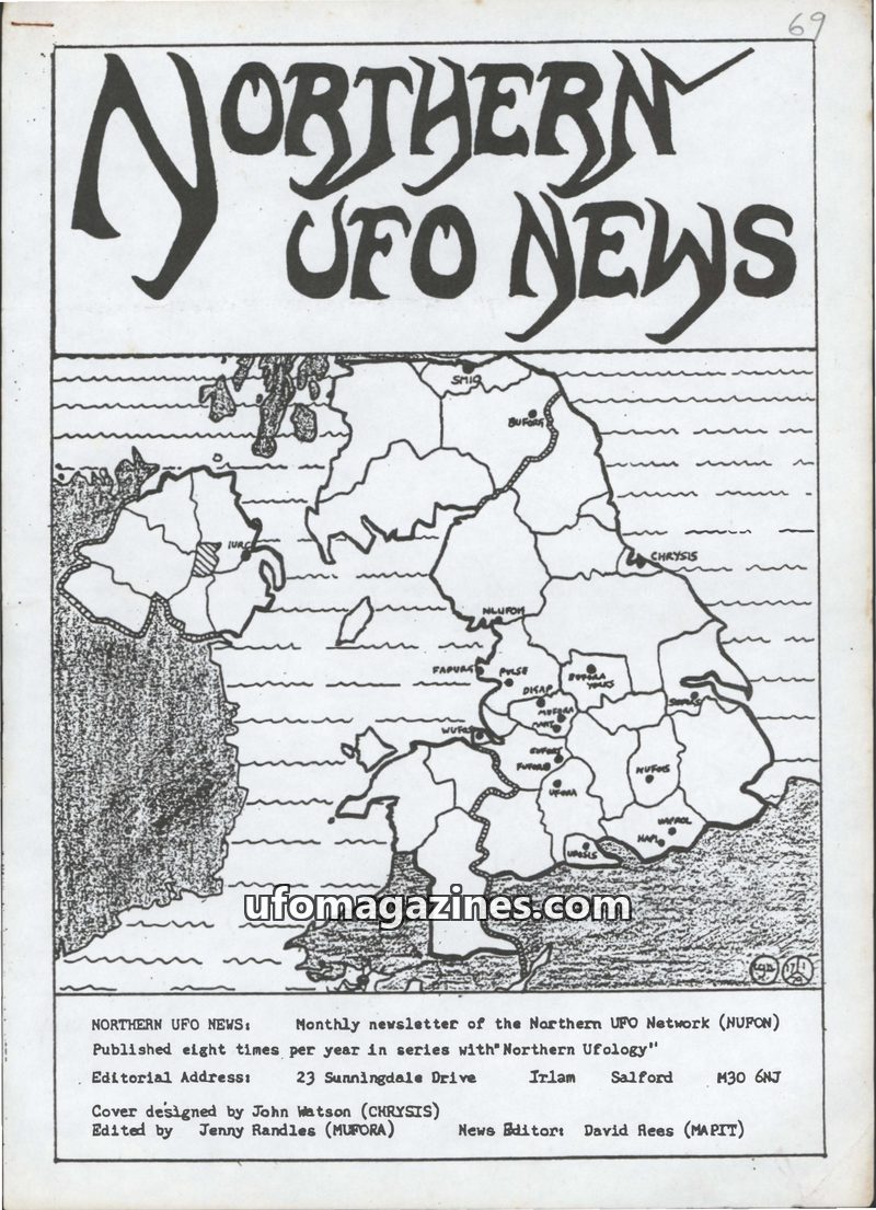 Cover of Northern UFO News - No 69