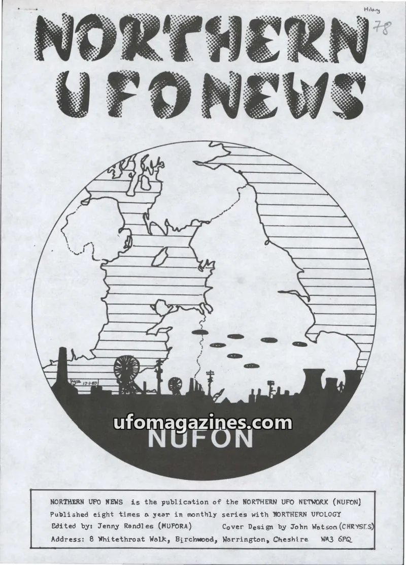 Cover of NORTHERN UFO NETWORK (NUFON) issue 78: NORTHERN UFONEWS