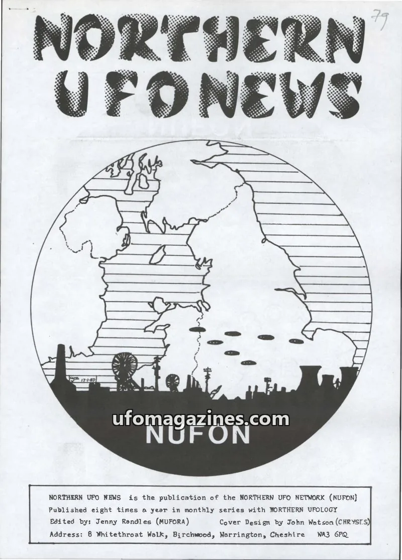 Cover of NORTHERN UFO NETWORK (NUFON) issue 79: NORTHERN UFONEWS