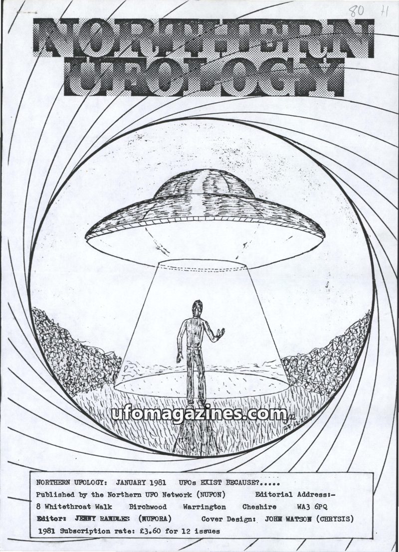 Cover of Northern UFO News - No 80