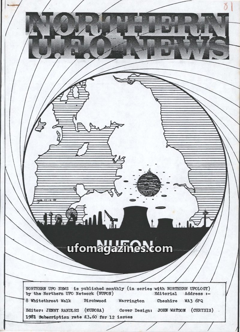 Cover of Northern UFO News - No 81