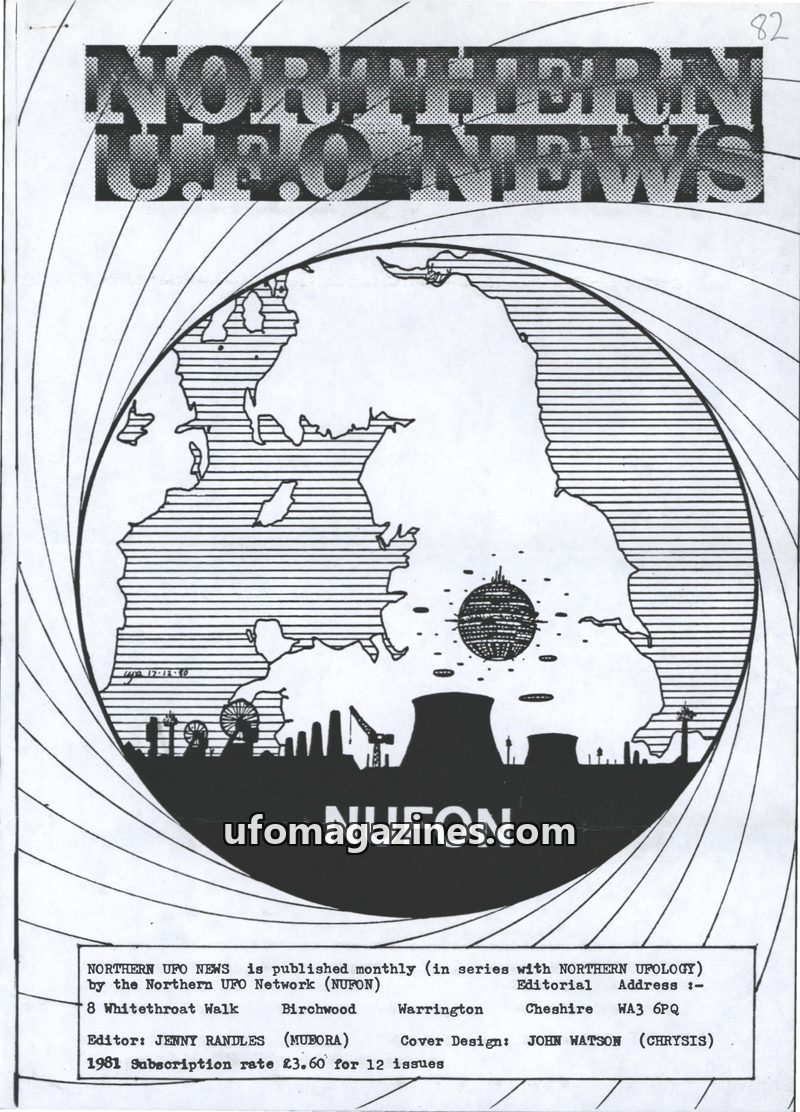 Cover of Northern UFO News - No 82
