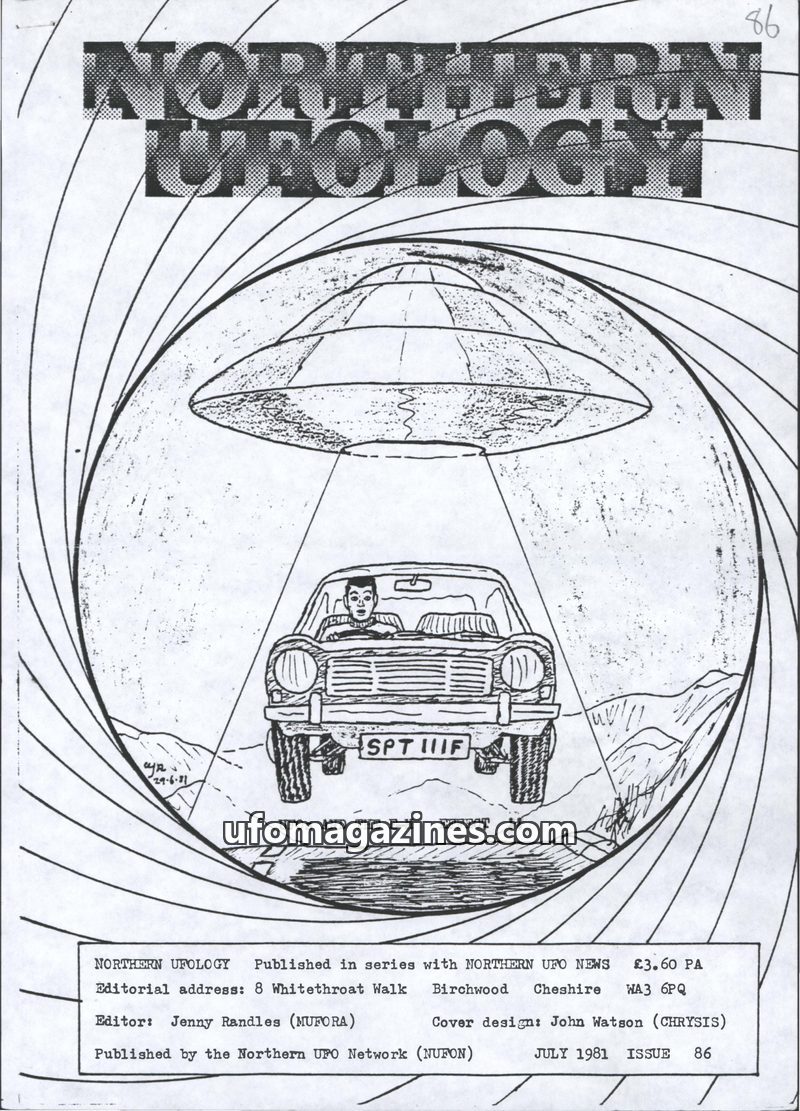 Cover of Northern UFO News - No 86