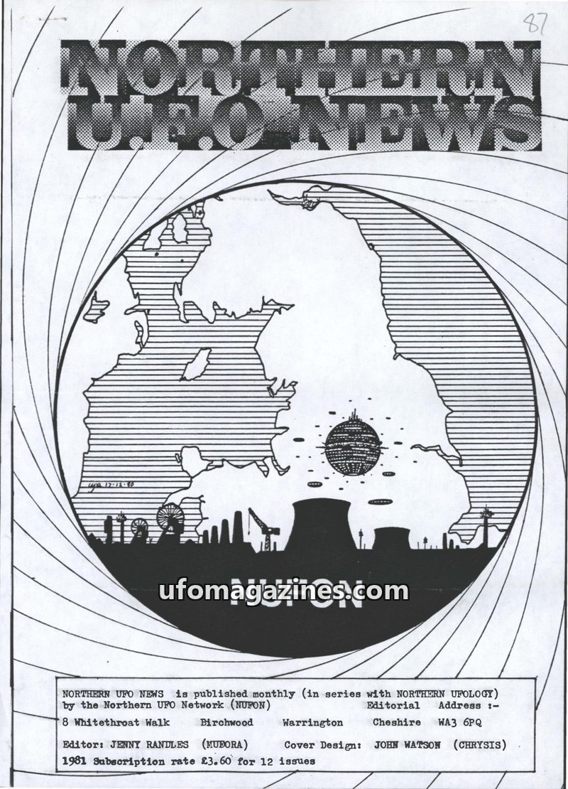 Cover of Northern UFO News - No 87