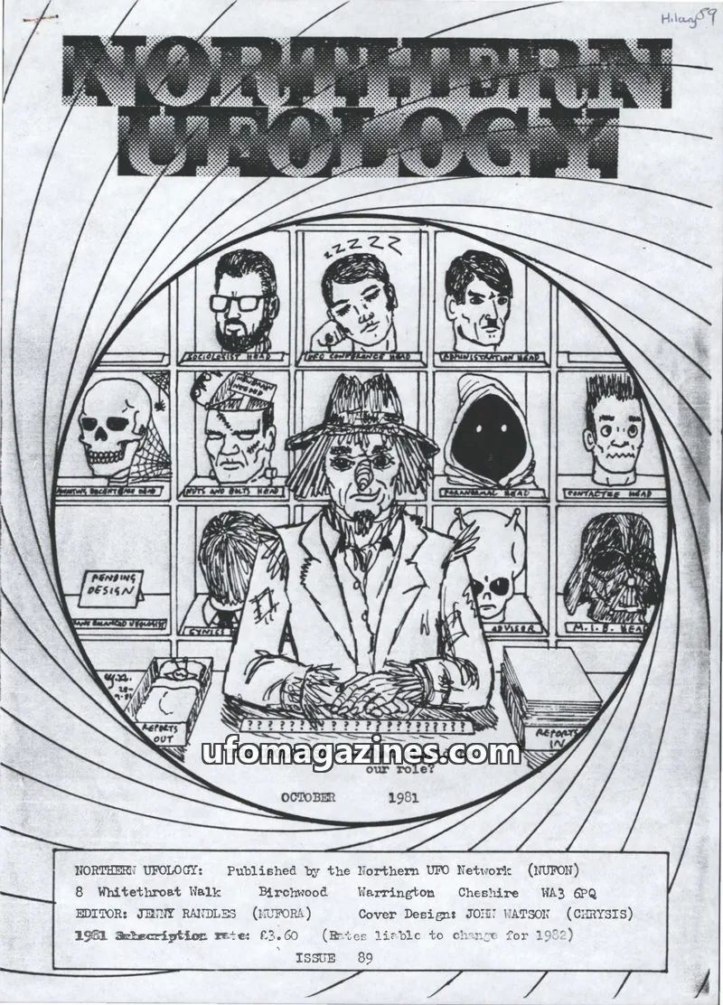 Cover of Northern UFO Network (NUFON) issue 89: NORTHERN UFOLOGY