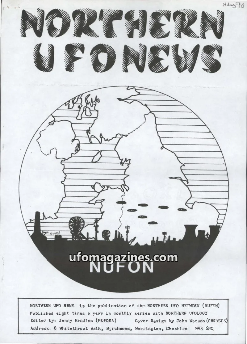 Cover of NORTHERN UFO NETWORK (NUFON) issue 90: NORTHERN UFONEWS