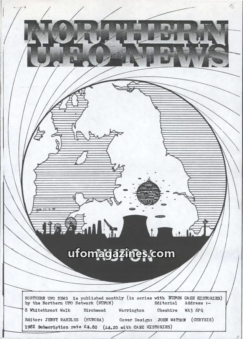 Cover of Northern UFO Network (NUFON) issue 96: NORTHERN UFO NEWS
