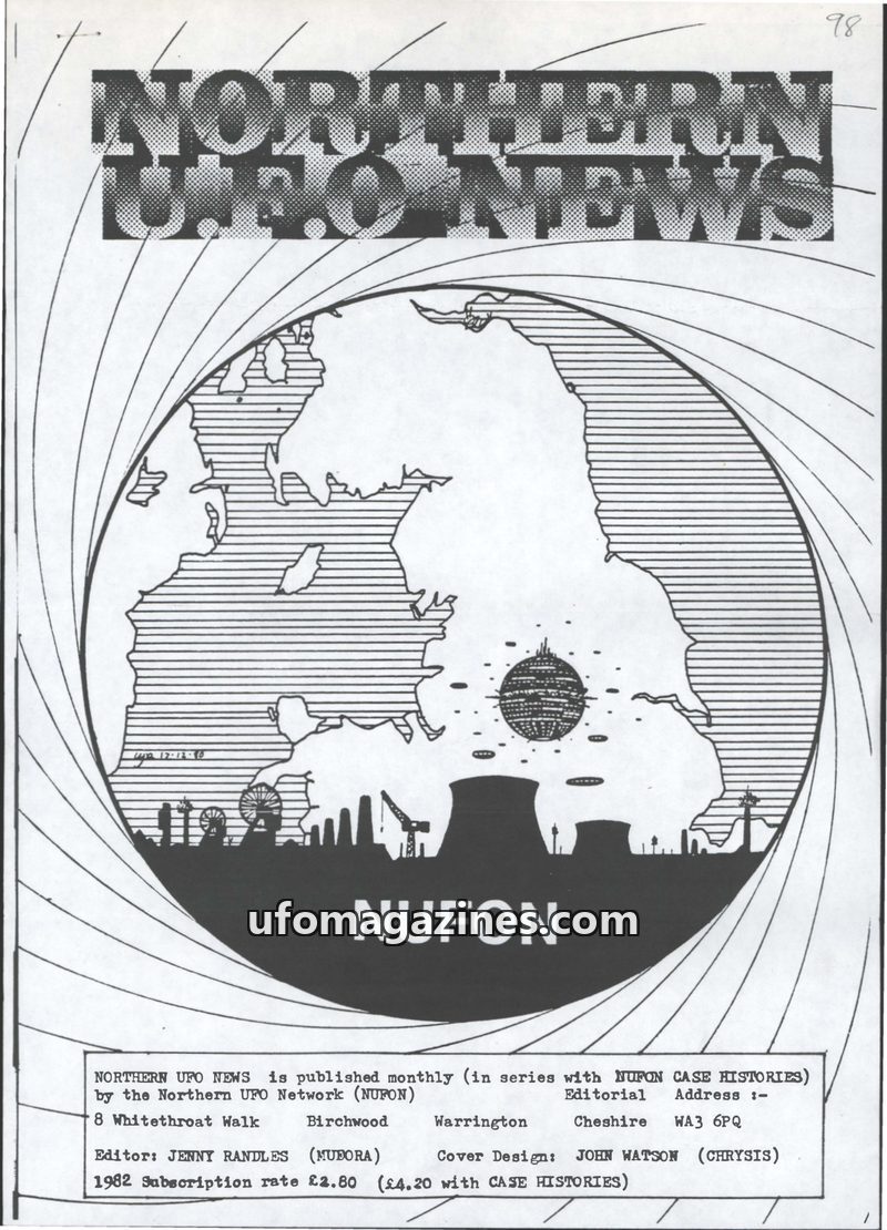 Cover of Northern UFO News - No 98
