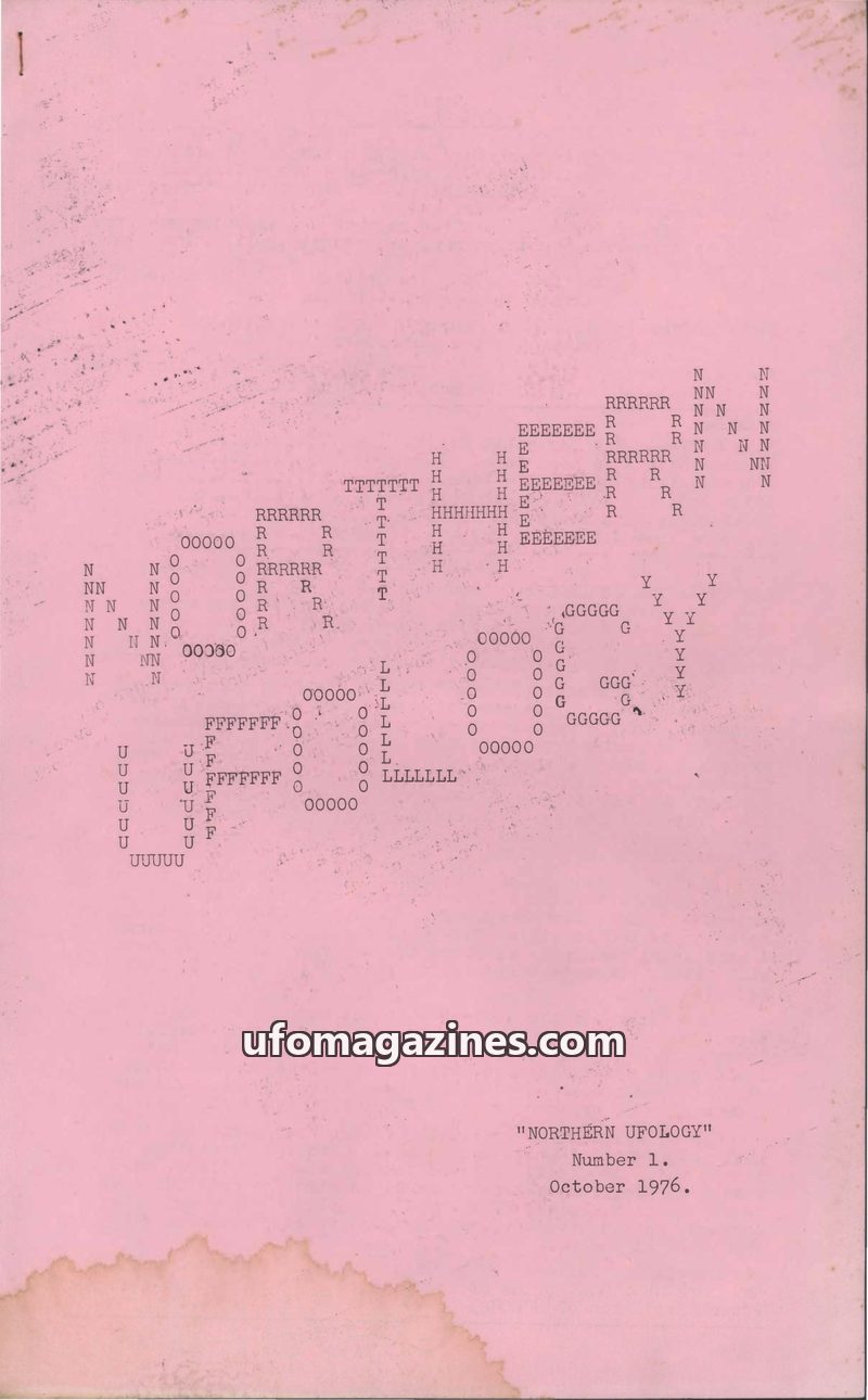 Cover of Northern Ufology No 1