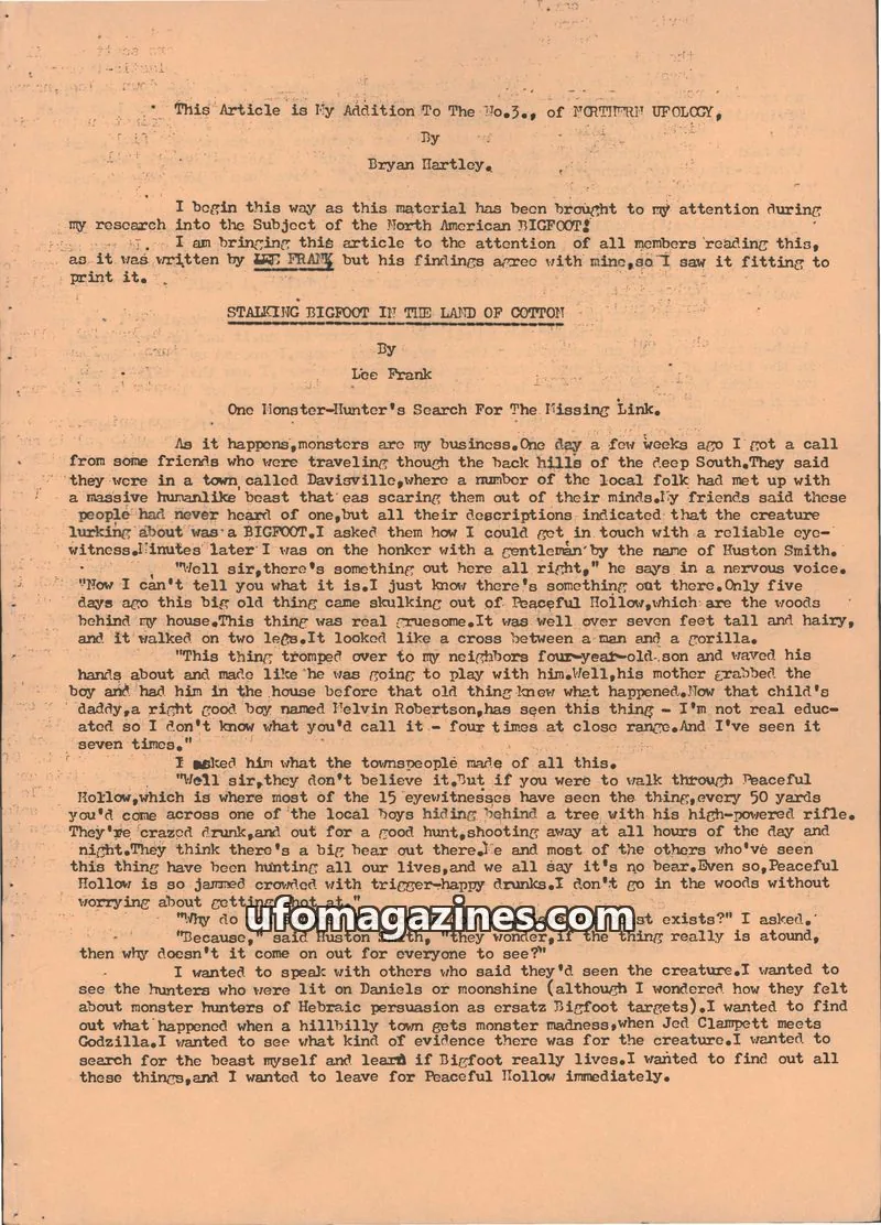 Cover of Northern UFO News (Jenny Randles) issue No.3.: NORTIERN UFOLOGY