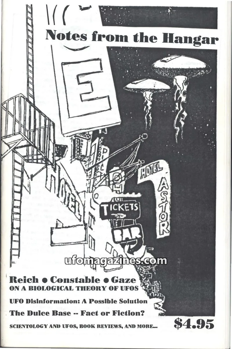 Cover of Notes from the Hangar (Jim Keith) issue Volume I, Number 1: Notes from the Hangar