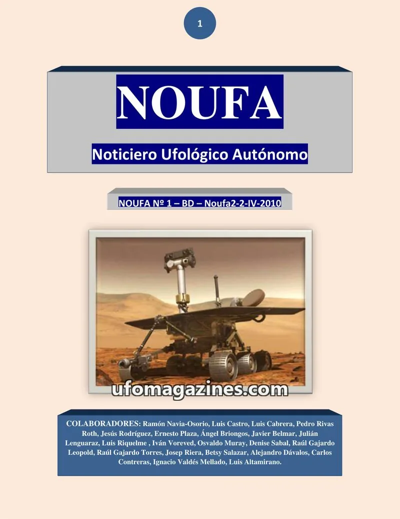 Cover of NOUFA issue 1: NOUFA
