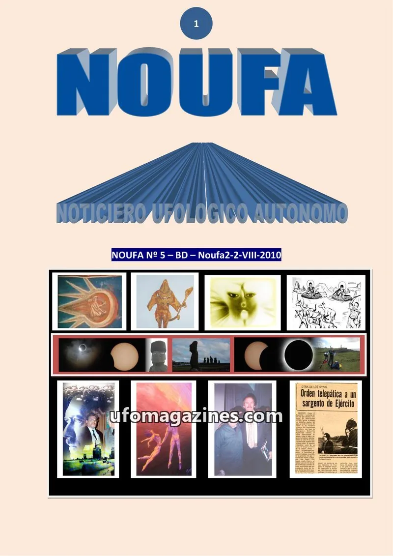 Cover of Noticiero Ufologico Autonomo (Galvez) issue 5: NOUFA