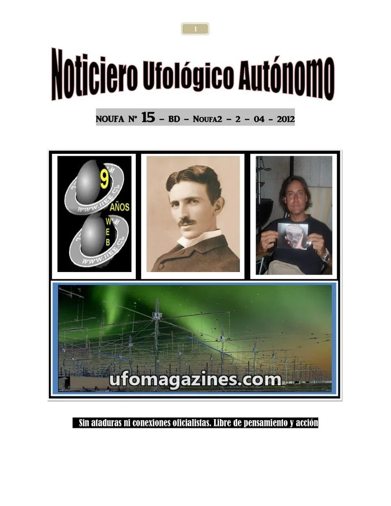 Cover of IIEE issue 15: Noticiero Ufológico Autónomo