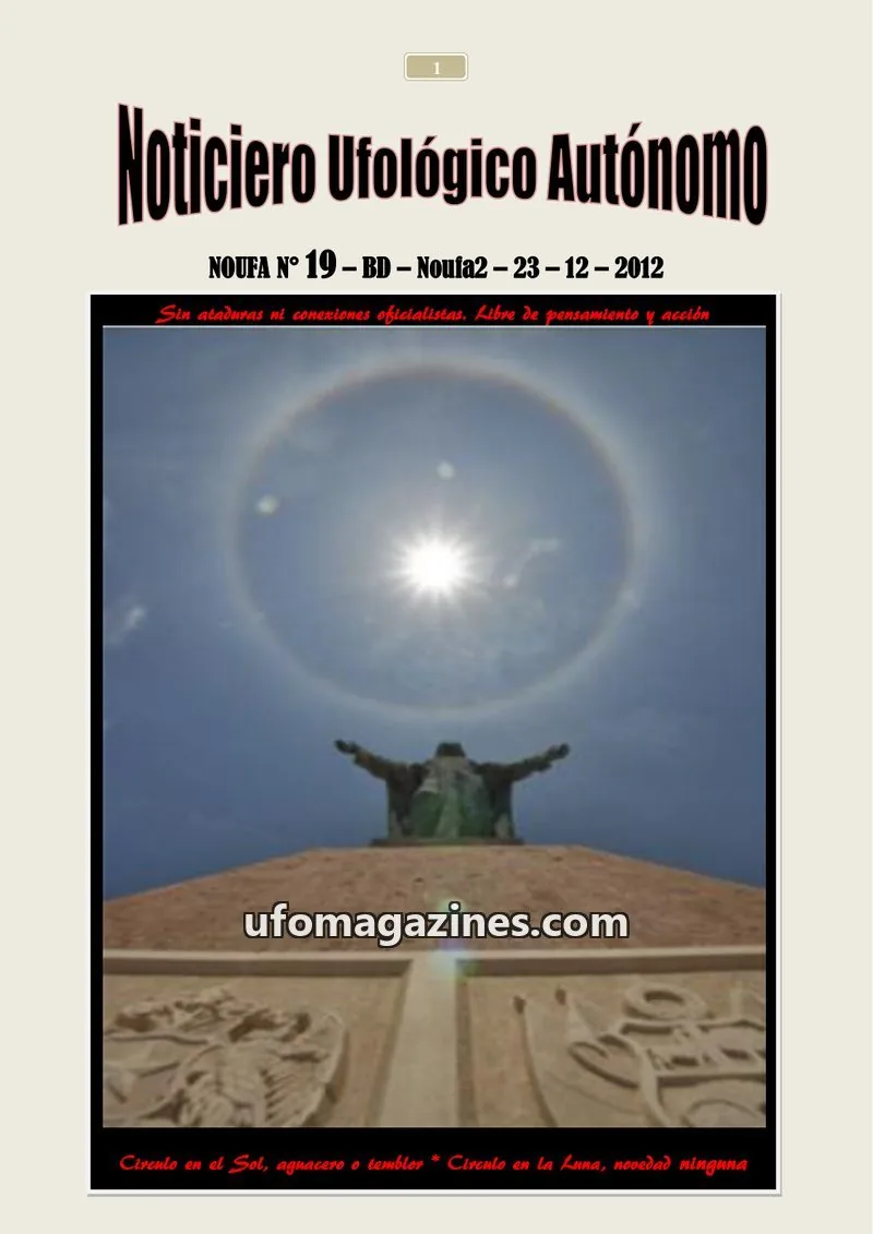 Cover of Noticiero Ufologico Autonomo (Galvez) issue 19 – BD: Noticiero Ufológico Autónomo