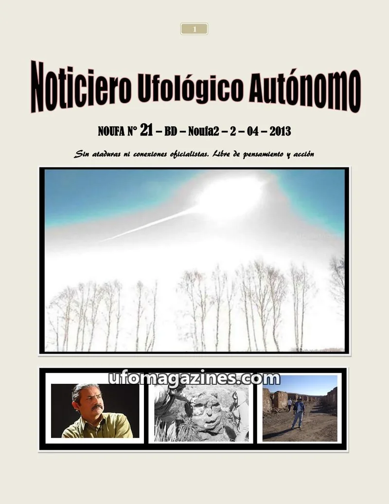 Cover of NOUFA issue 21: Noticiero Ufológico Autónomo