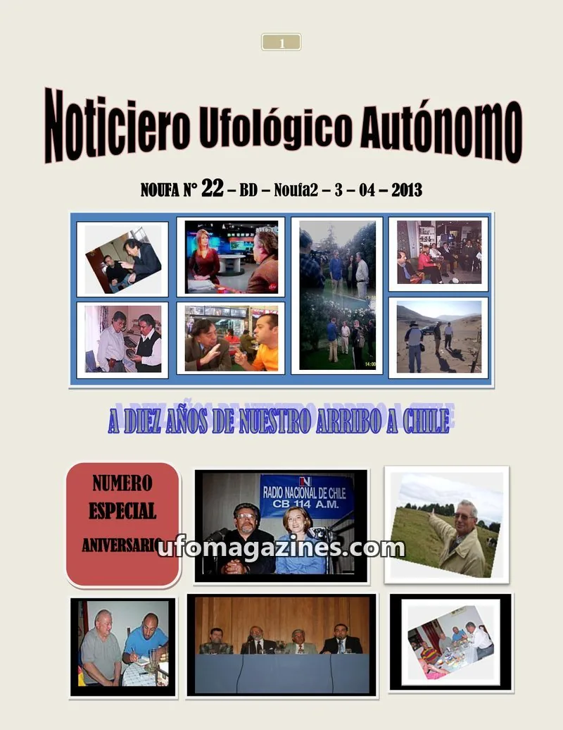 Cover of NOUFA issue N° 22 – BD – Noufa2: Noticiero Ufológico Autónomo