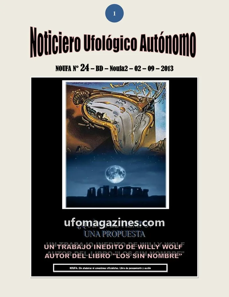 Cover of NOUFA issue N° 24 – BD – Noufa2: Noticiero Ufológico Autónomo