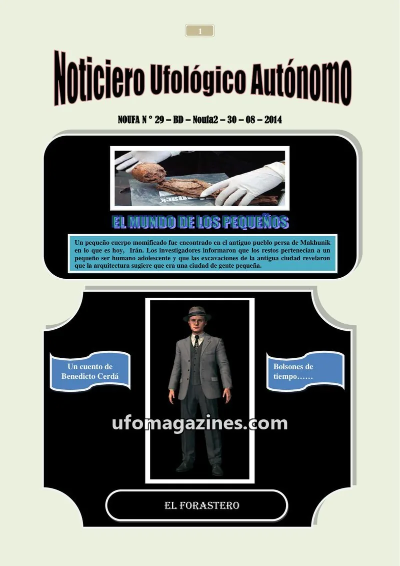 Cover of NOUFA issue 29: Noticiero Ufológico Autónomo