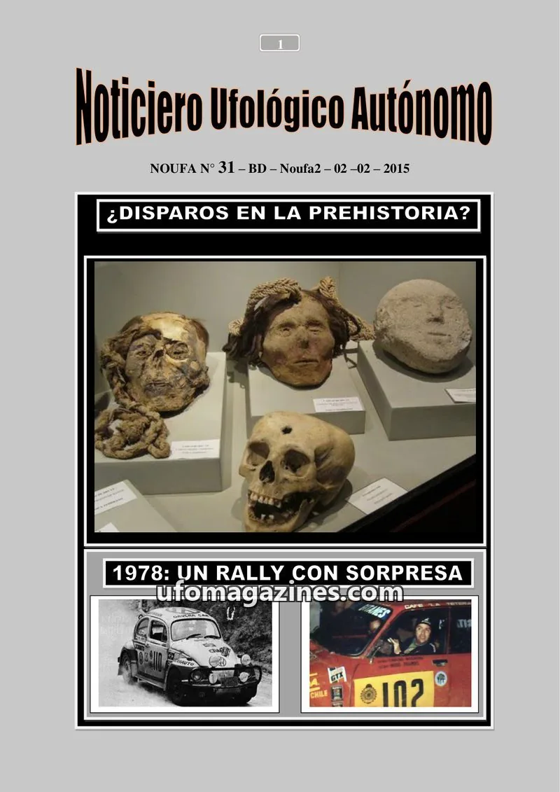 Cover of NOUFA issue 31: Noticiero Ufológico Autónomo