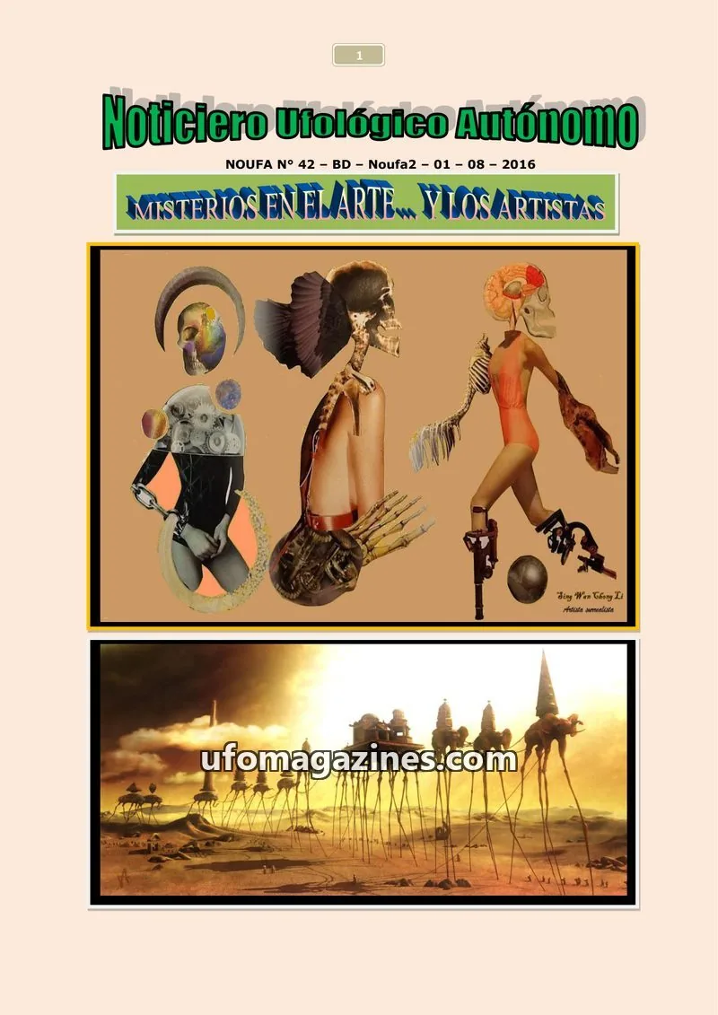 Cover of NOUFA issue 42: Noticiero Ufológico Autónomo