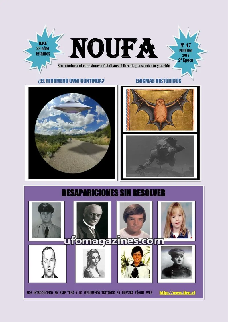 Cover of Noticiero Ufologico Autonomo (Galvez) issue 47: NOUFA