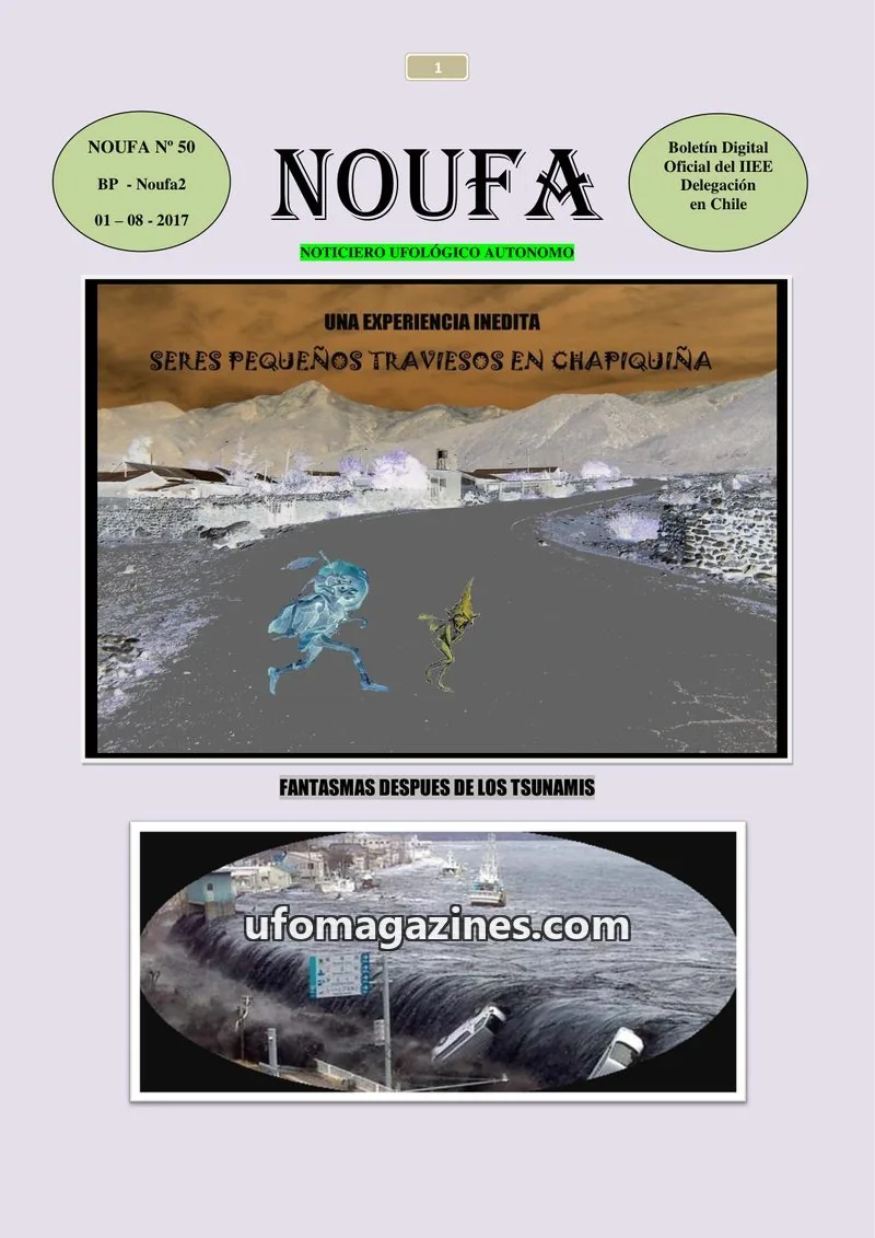 Cover of Noticiero Ufologico Autonomo (Galvez) issue N° 50: NOUFA