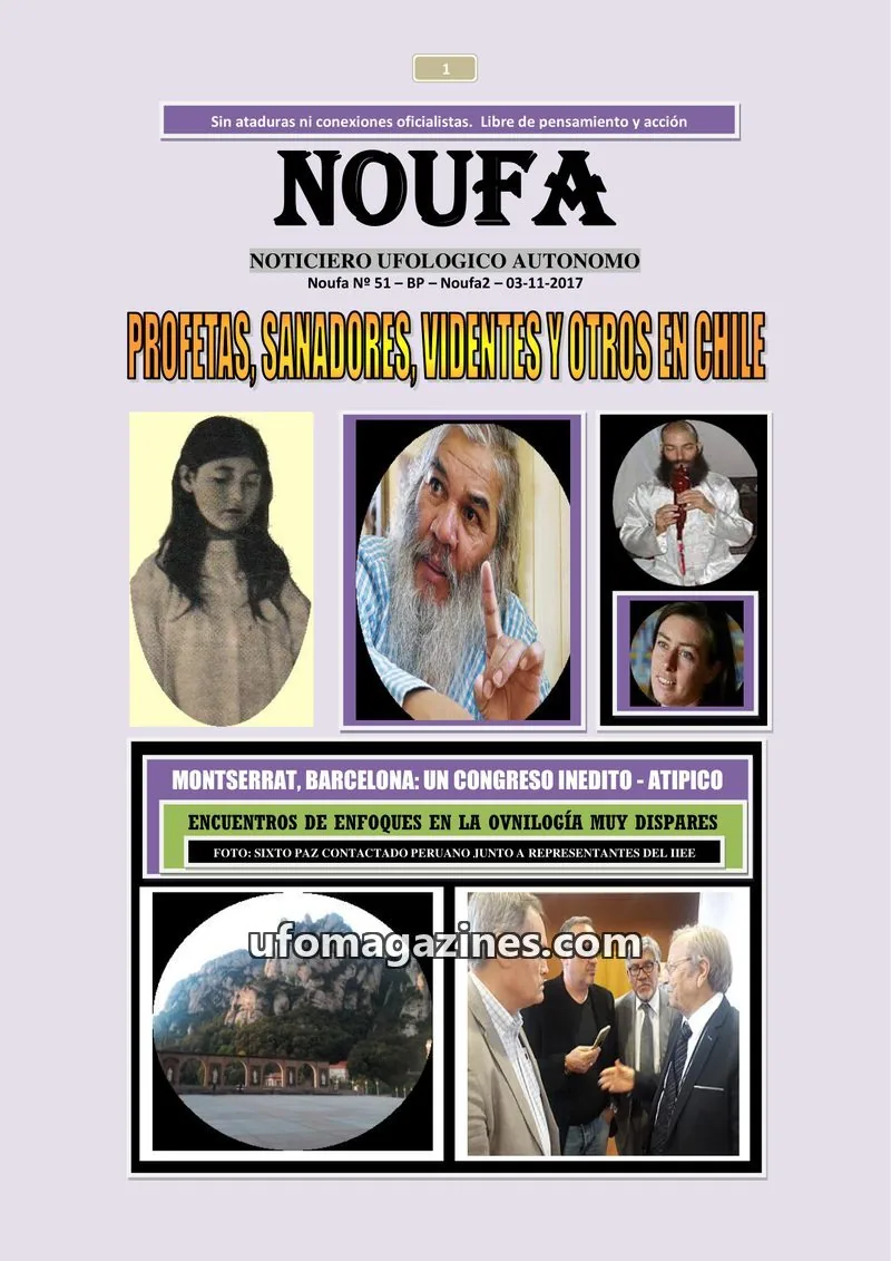 Cover of Noticiero Ufologico Autonomo (Galvez) issue 51: NOUFA