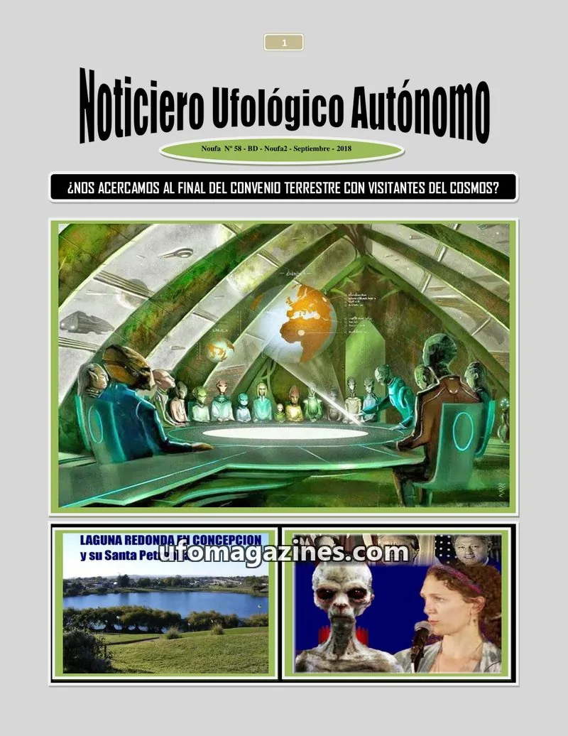Cover of NOUFA issue N° 58: Noticiero Ufológico Autónomo