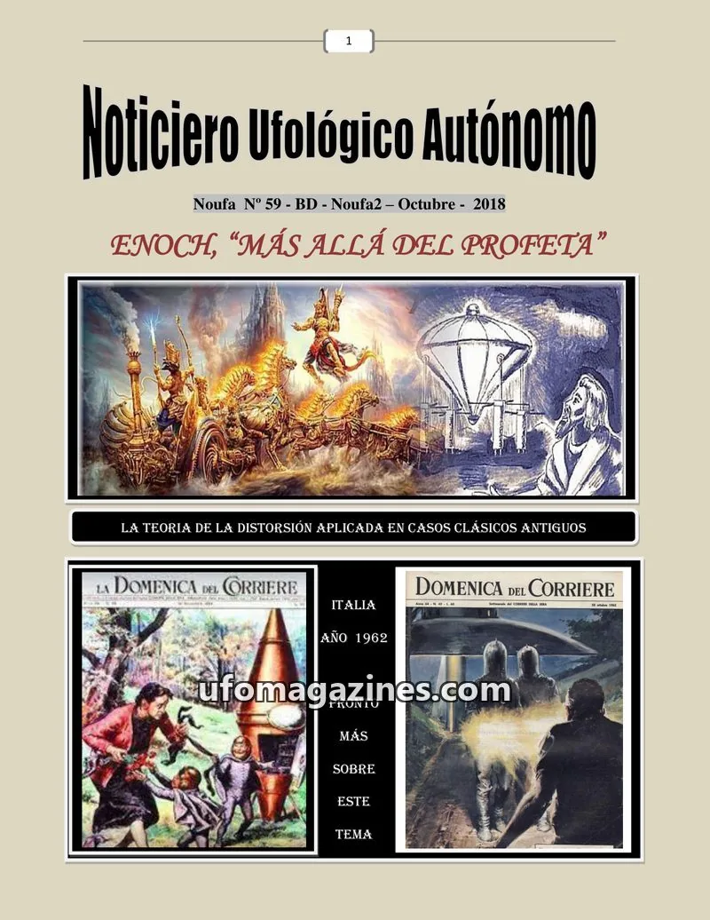 Cover of NOUFA issue Nº 59: Noticiero Ufológico Autónomo